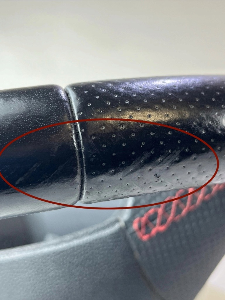 фото №8, Воздуховод кожаный skoda fabia ii monte carlo czerwona нитка