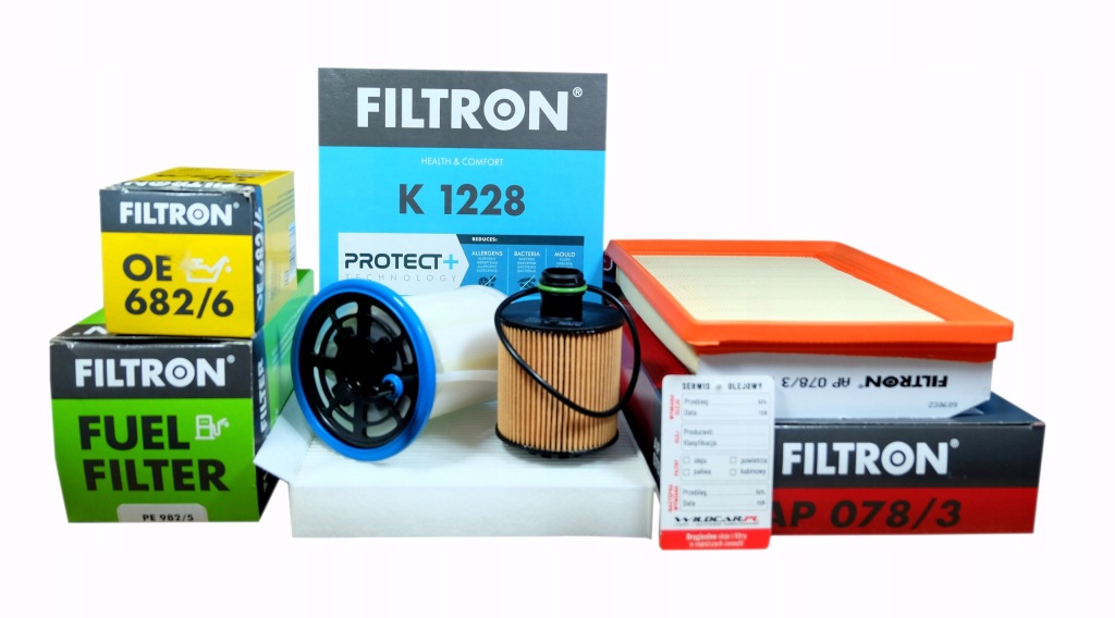 Купить 4x фильтр fiat tipo 1.3 d multijet 2015- euro6