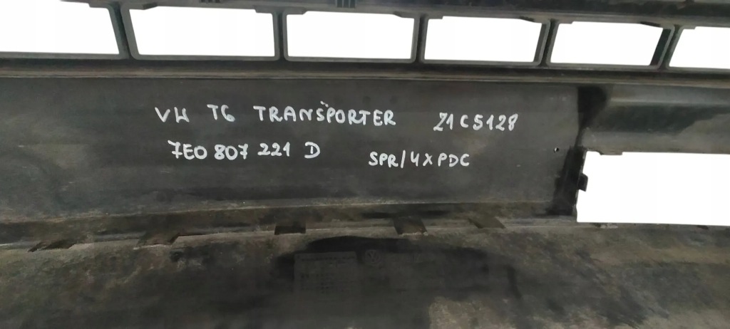 фото №12, Vw t6 transporter 15-19 бампер передний перед 7e0807221d 4xpdc