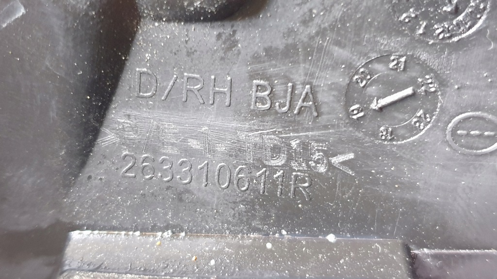 фото №9, Решітка бампера заглушка renault clio v 263362697r 263310611r