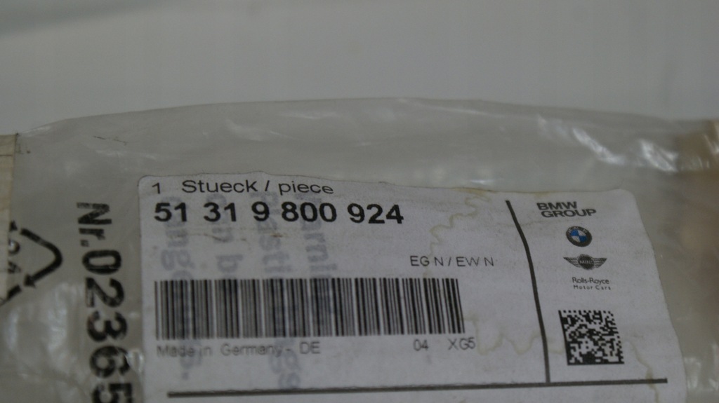 фото №6, Mini r60 молдинг прокладка нижняя стекло лобовое