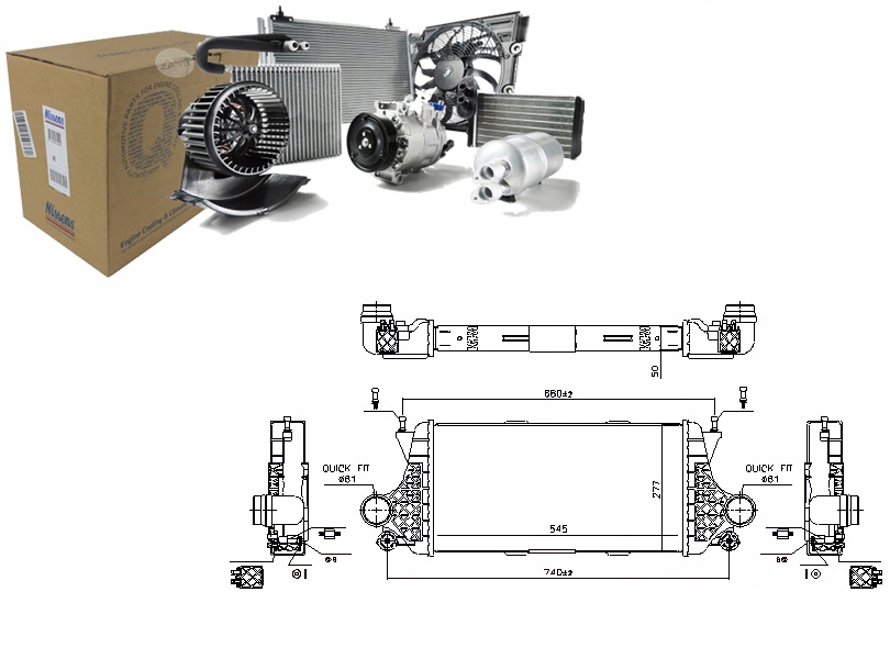 Купить Интеркулер mercedes gle w166 m w166 2.2d 06.11-10.18 nissens