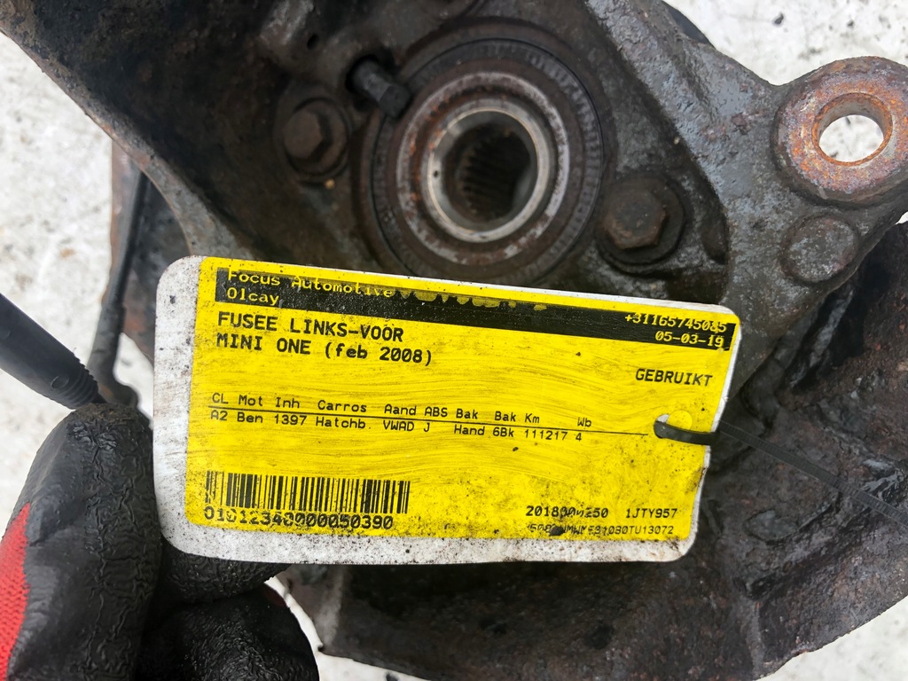 фото №3, Поворотный кулак ступица перед передняя левая mini r56 r55