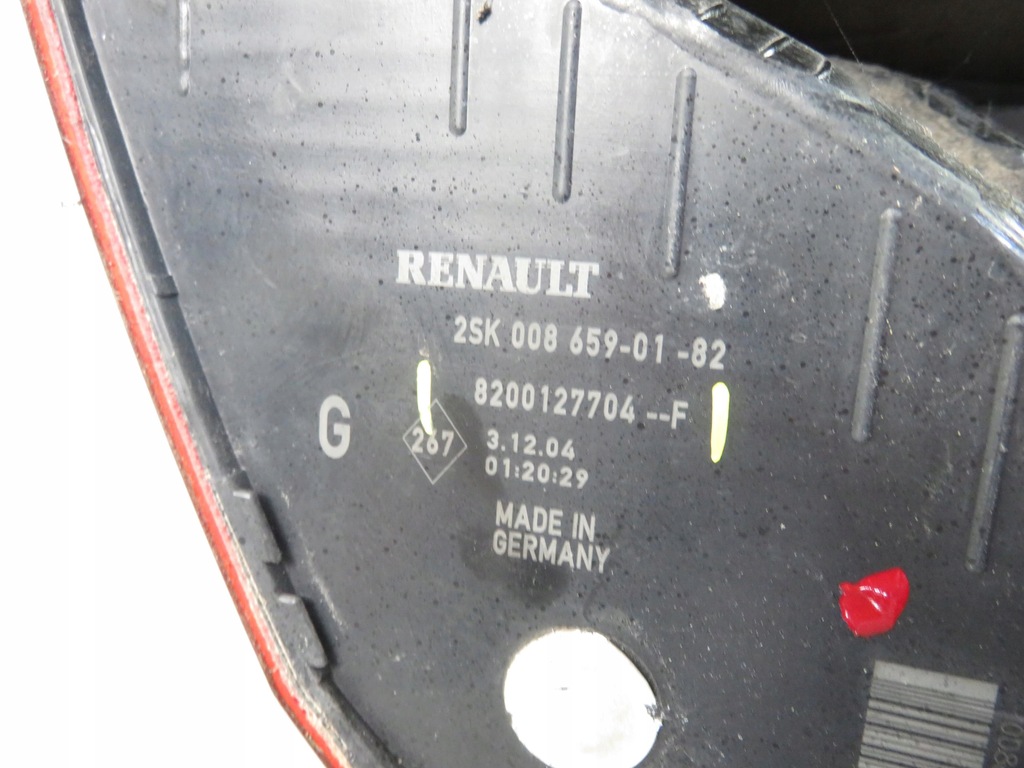 фото №7, Лампа ліва задня renault scenic ii 8200127704f