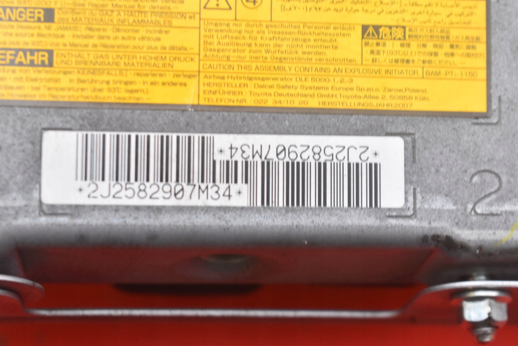 фото №7, Подушка безпеки подушка повітряна водія ga513-00120 toyota auris 1 i 06-09