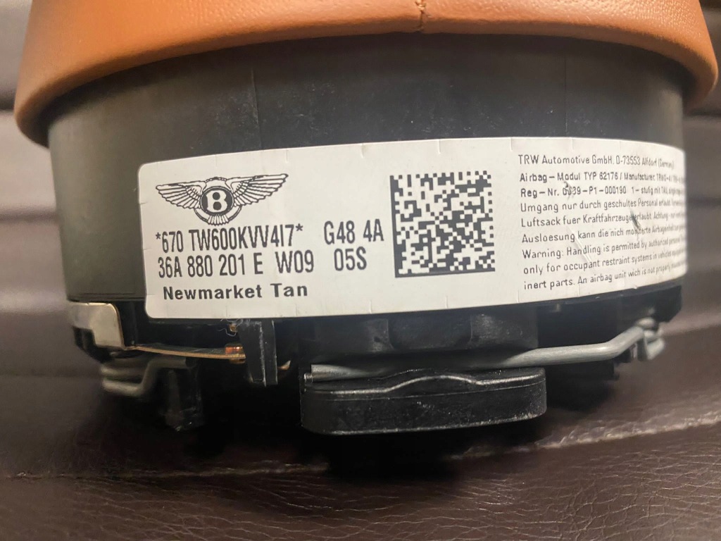 фото №4, Bentley bentayga continental подушка безпеки подушка nowa