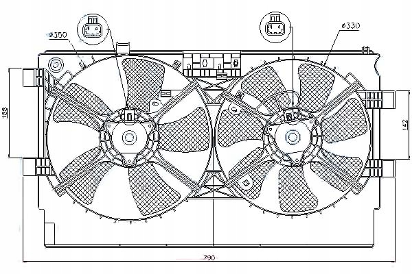 Купить Nissens вентилятор радиатора mitsubishi lancer sed
