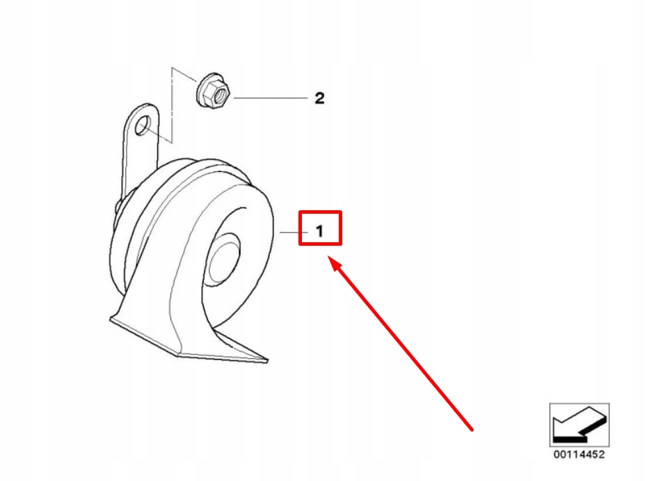 фото №8, Bmw z4 roadster e85 high pitch horn сигнал 61337184481 7184481 oem