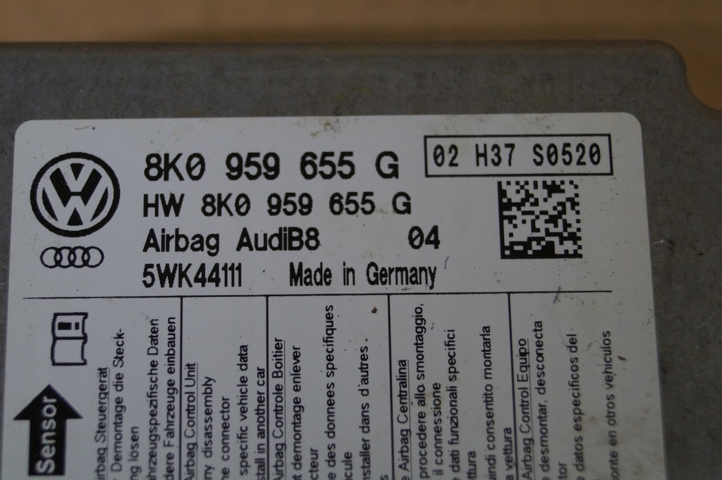 фото №6, 8e0959655g блок керування модуль подушка безпеки audi a4 b7