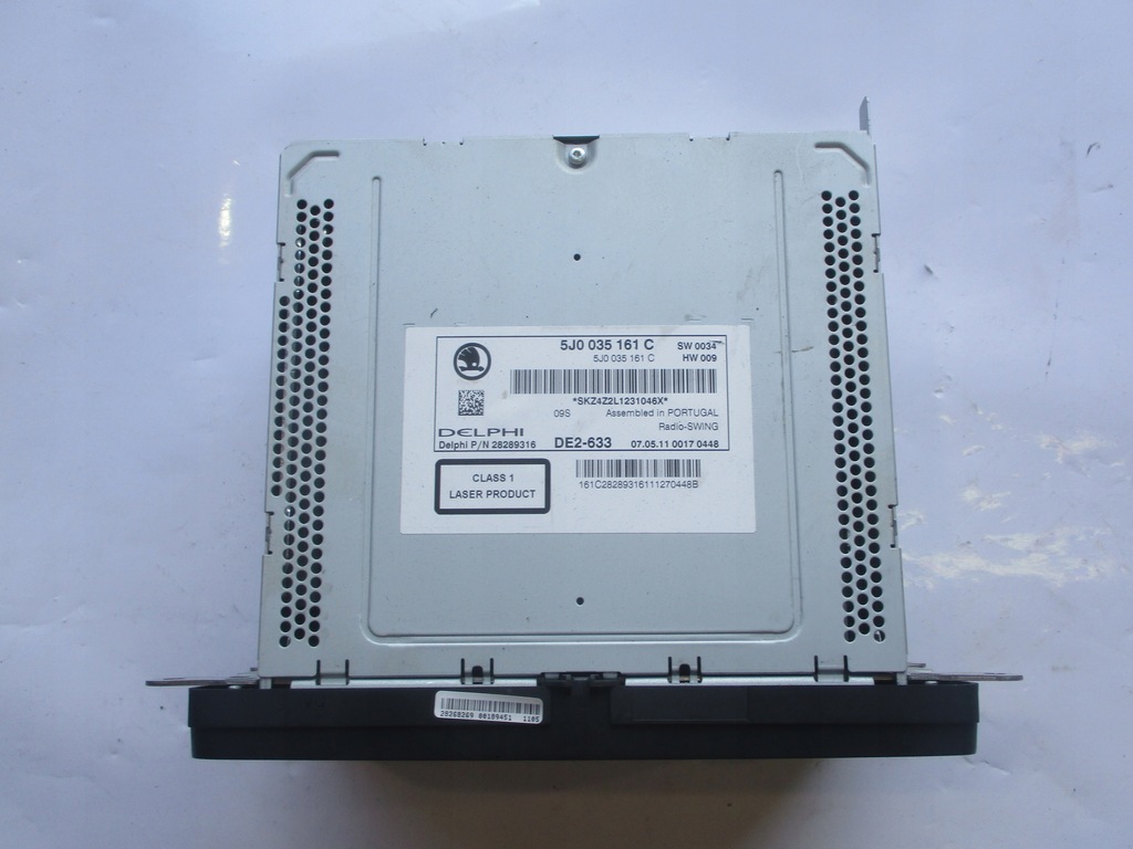 фото №4, Радио радиопроигрыватель cd mp3 skoda fabia ii scout 5j0035161c