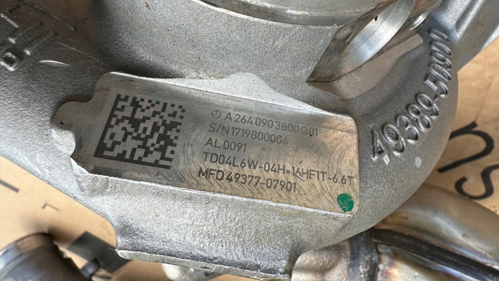 фото №14, Mercedes m264 2.0 бензин турбонагнітач турбіна turbo a2640903800