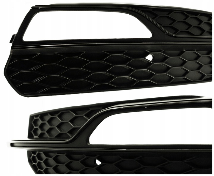 фото №7, Решітка решітка радіатора pod протитуманна фара audi a3 8v s3 13-17 p+l plaster стільники чорний