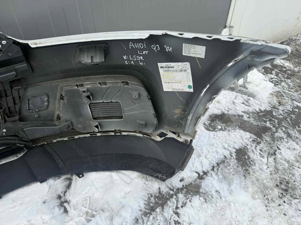 фото №7, Audi q3 8u lift бампер перед передний sprysk. kompletny ls9r 14-18