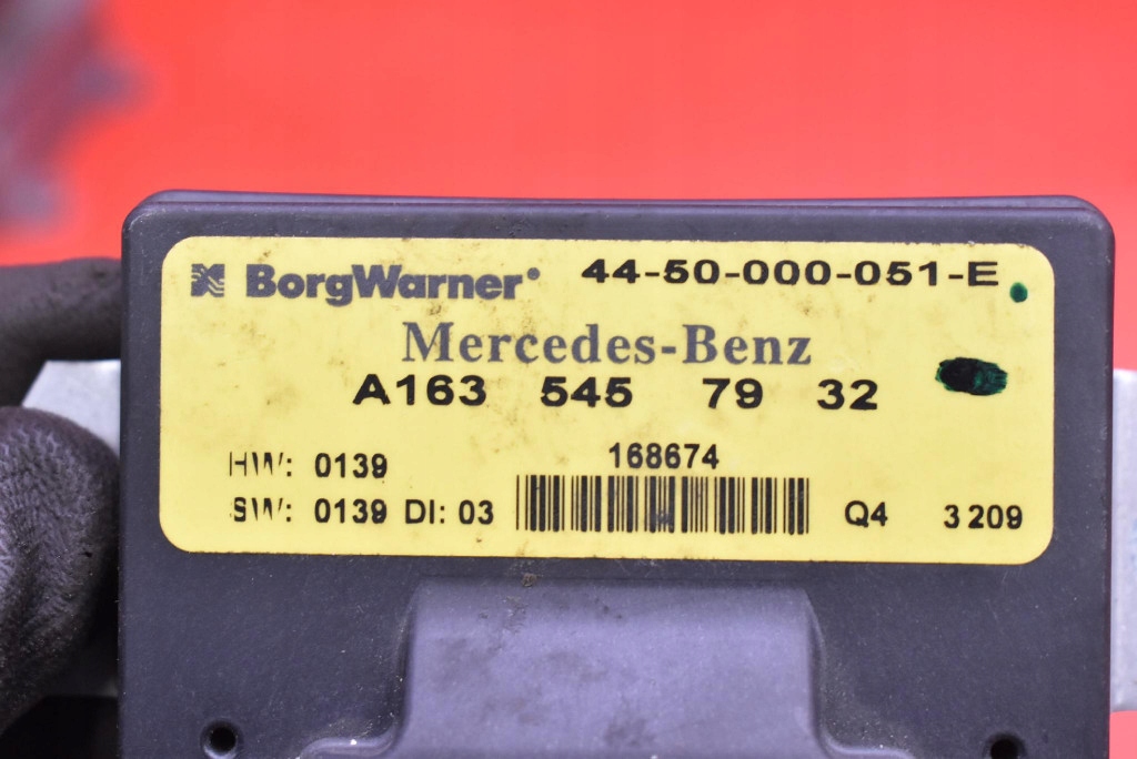 фото №7, Блок управления модуль редуктор a1635457932 mercedes ml w163 2.7 cdi 163 km 01-05