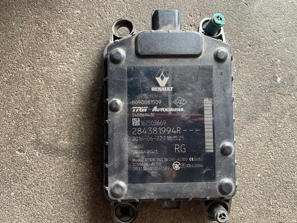 фото №1, Renault talisman радар модуль датчик distronic 284381994r