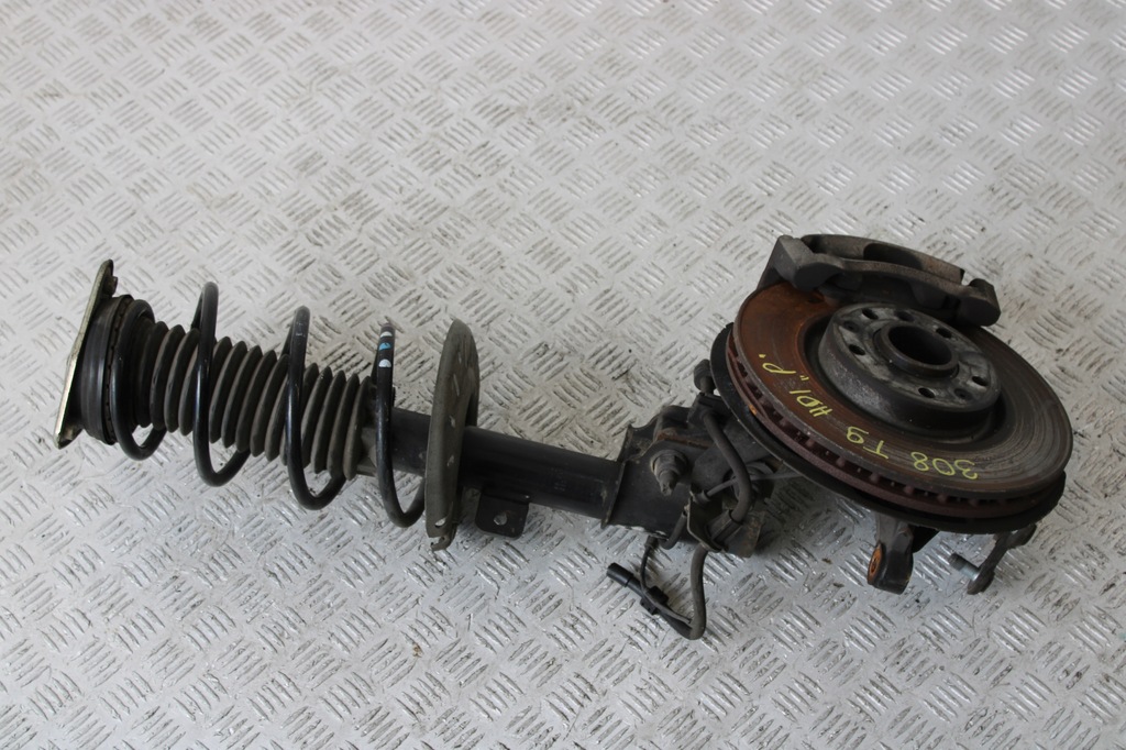 фото №1, Поворотный кулак амортизационная стойка правый перед peugeot 308 t9 lift