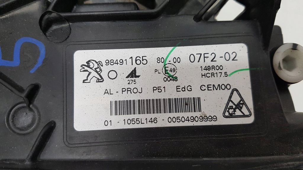 фото №13, Peugeot 308 iii 21- лампа левый перед full led eu