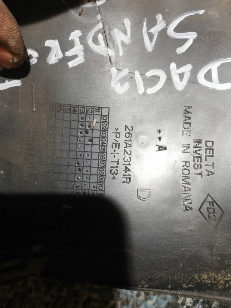 фото №3, Рамка решётка бампер передний dacia sandero ii