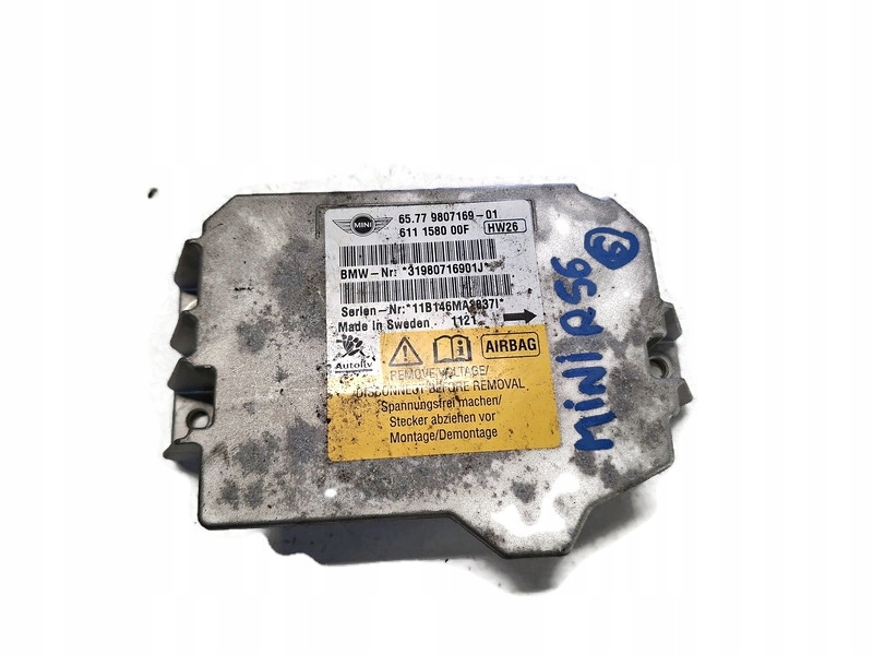 Купить Mini cooper one r56 11r модуль подушка безопасности 9807169-01