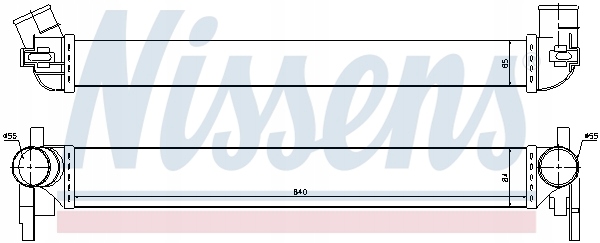 Nissens 96566 радіатор повітря наддувний Недорого