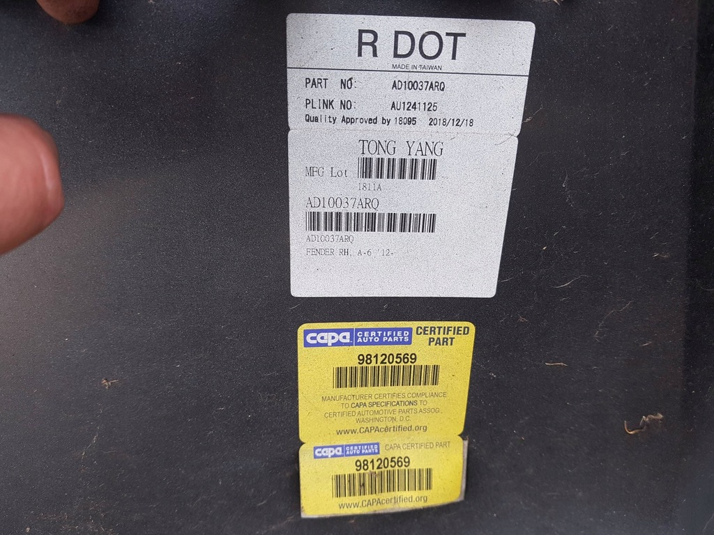 фото №10, Audi a6 c7 4g 11-14r крыло правый перед lx5n