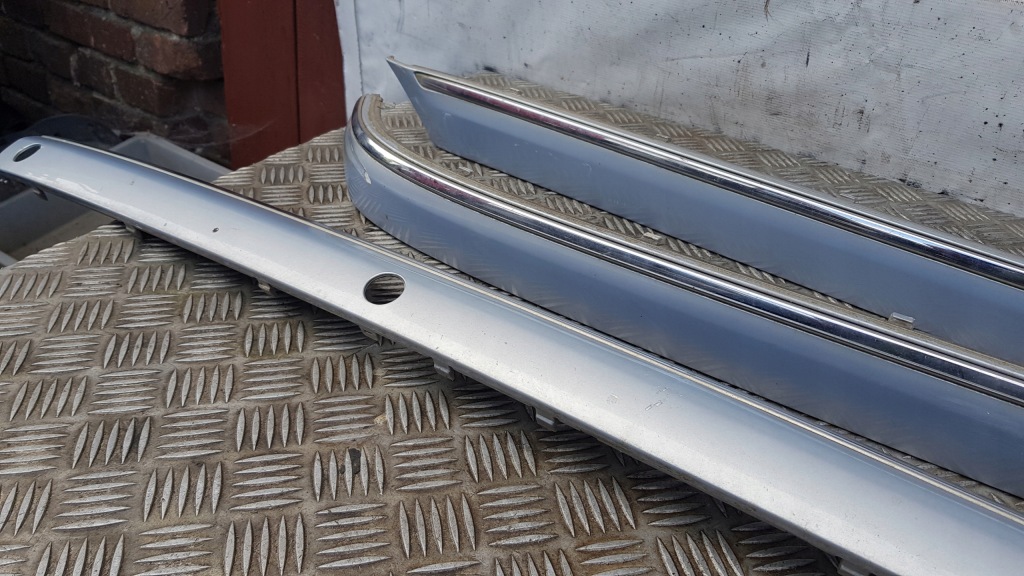 фото №16, W220 накладки декоративные бампера задняя комплект 347