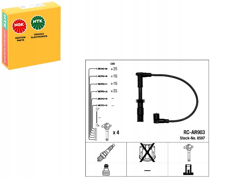 фото №1, Ngk дроти запалювання