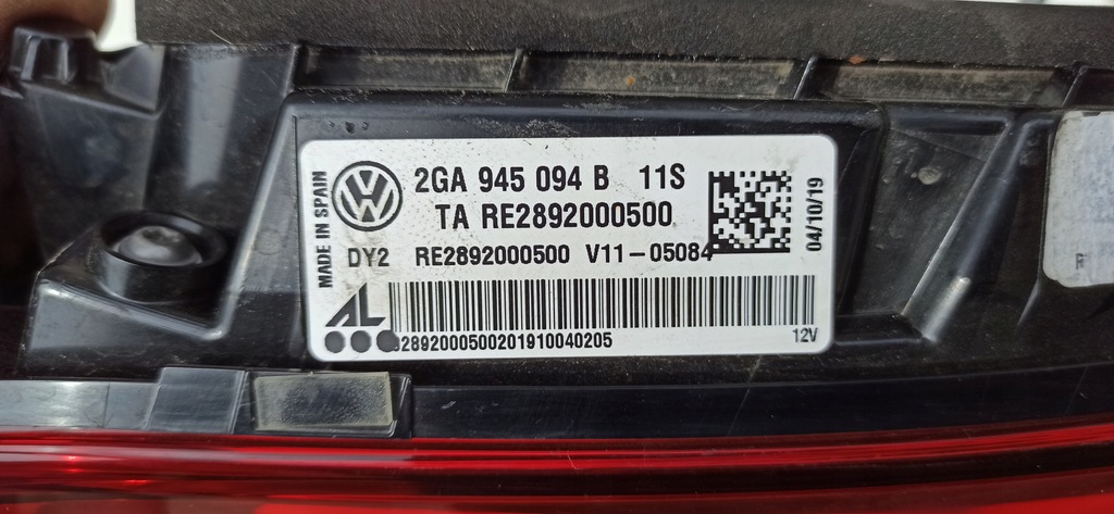 фото №8, Vw t-roc лампа правый задняя led w крышка 2ga945094b