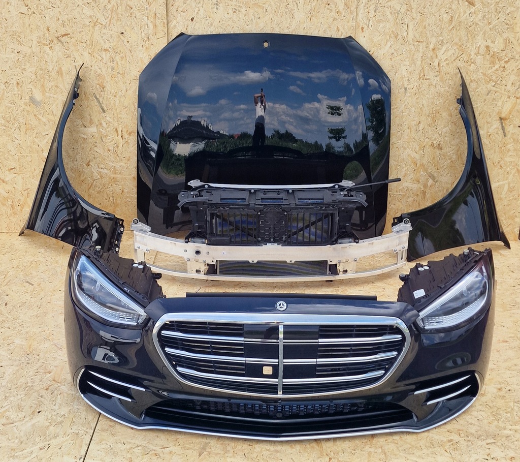 фото №1, Kompletny перед бампер капот pas лампы mercedes w223 amg digital light