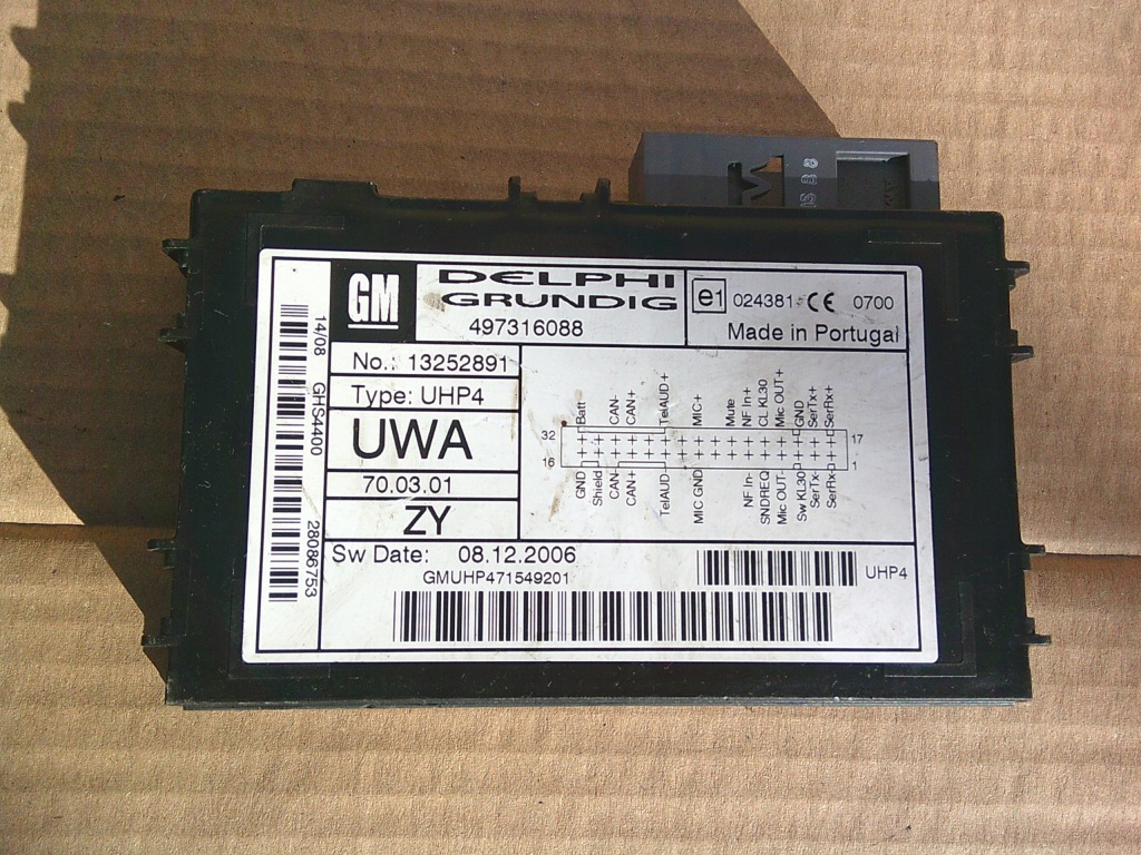 Купити Opel zafira b модуль bluetooth 13252891