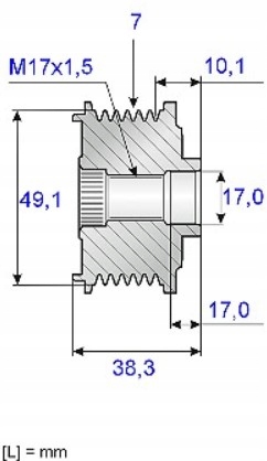 535015310 luk шкив alt. qashquai 1.6 dci Недорого