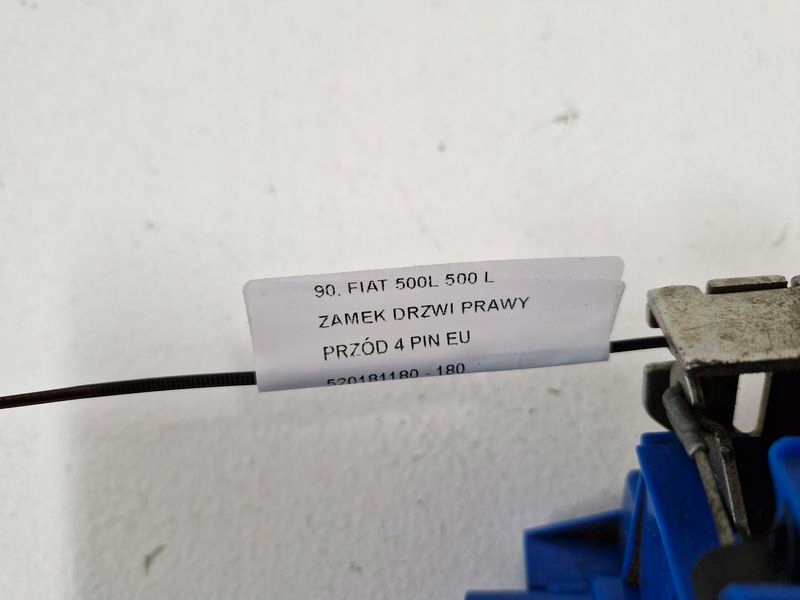 фото №9, Fiat 500l 500 l замок дверь правый перед передний 4 pin eu 520181180