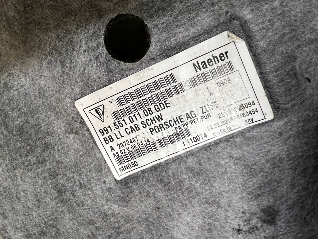 фото №8, Обшивка коврик пол porsche 911 991 carrera