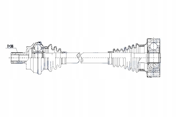 Приводной вал приводная vw 4motion tiguan 07-18 golf v vi passat 05-15 cc Доставка