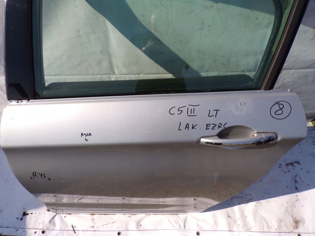 фото №3, Дверь левый задняя citroen c5 iii лак: ezrc