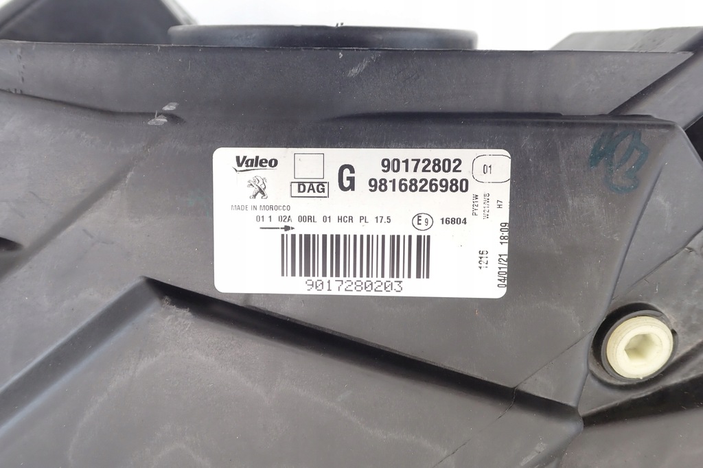 фото №12, Peugeot partner iv rifter 18r- лампа левая передняя