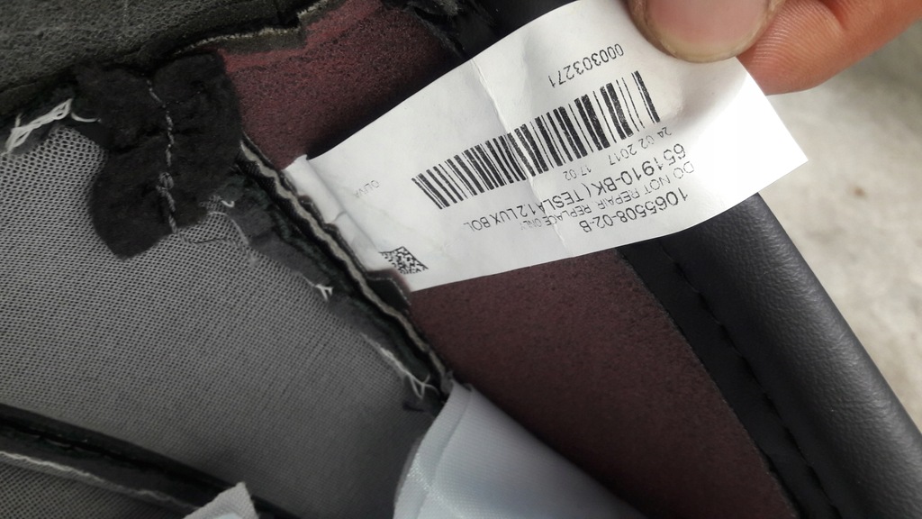 фото №7, Tesla model s корпус подушки безпеки подушка безпеки сидіння сидіння