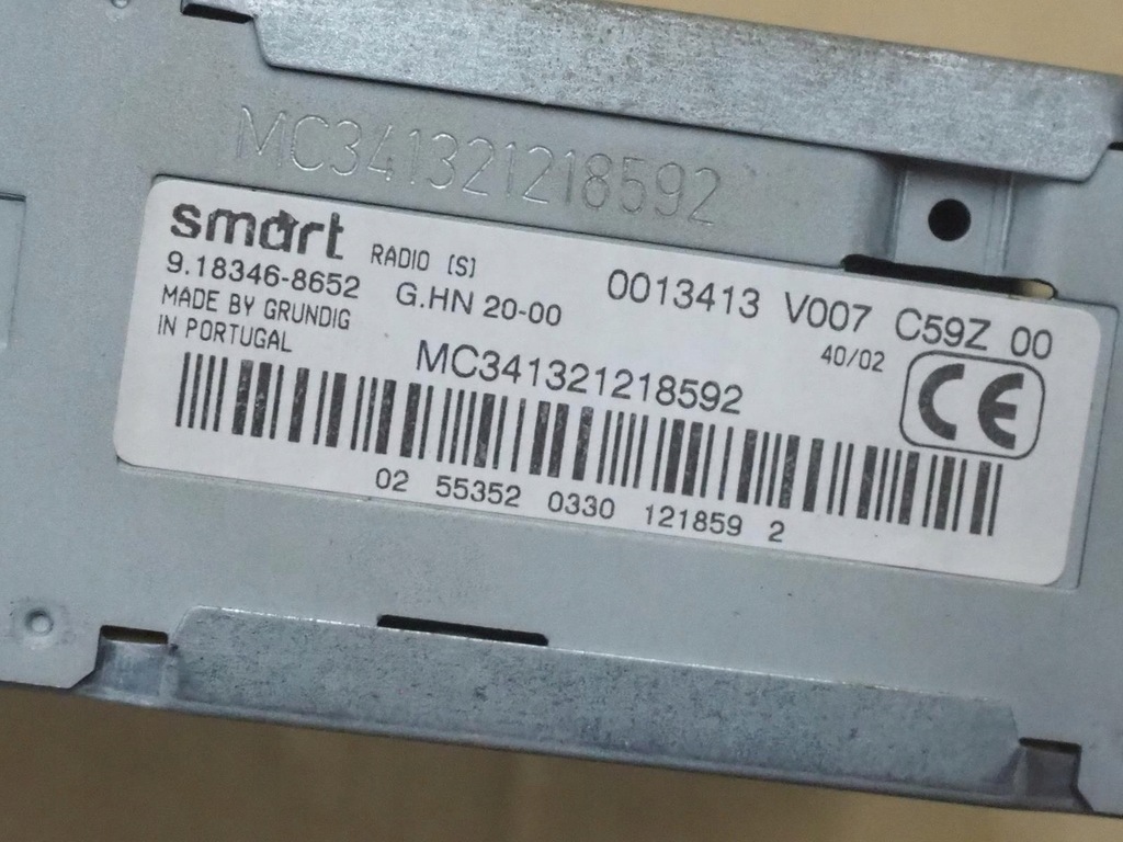 фото №15, Радио smart fortwo i 450 grundig 0013413v007