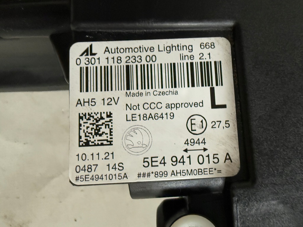 фото №15, Skoda octavia 4 5e4941015a лампа ліва full led cristal led
