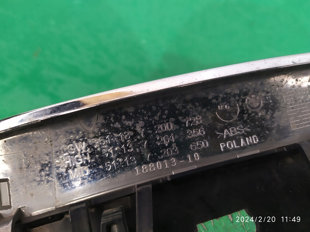 фото №12, Решётка радиатора решётка радиатора решётка радиатора правая bmw 5 f10 f11 7200728