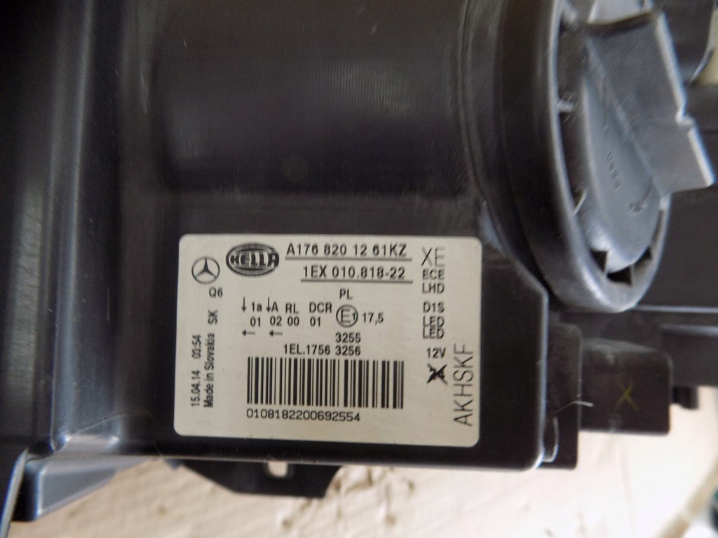фото №12, Mercedes a klasa w176 176 лампа правая перед bi ксенон led a1768201261kz org.