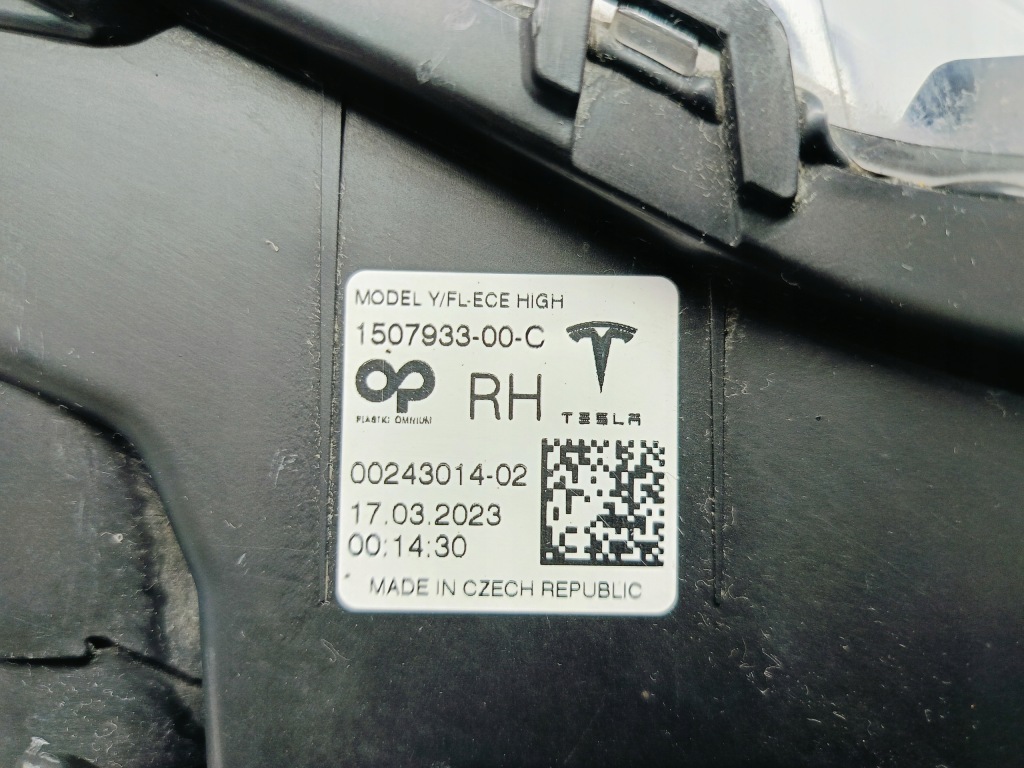 Купить Tesla model y my 20-противотуманная фара drl правый лампа противотуманная led 1507933-00-c