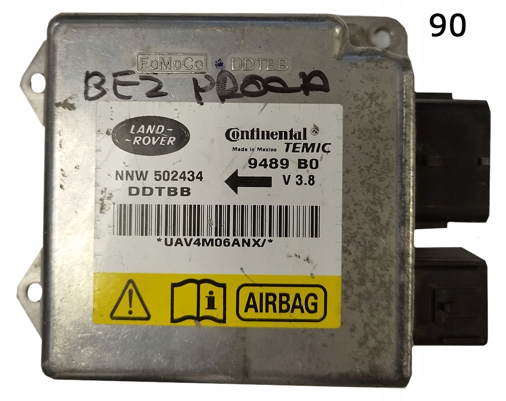 фото №1, Модуль подушек discovery land rover оригинальный номер nnw502434