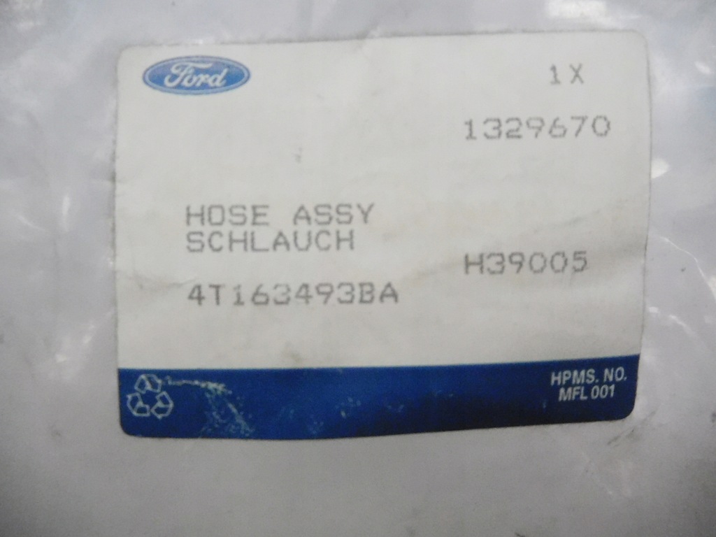 фото №10, Шланг зворотний гідропідсилювача. ford transit 02-13 1329670