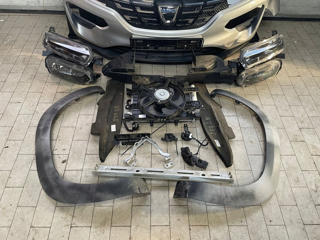 фото №14, Перед бампер лампи капот крила радіатор dacia spring