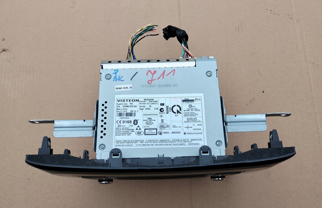 фото №3, Nissan qashqai ii j11 радіо