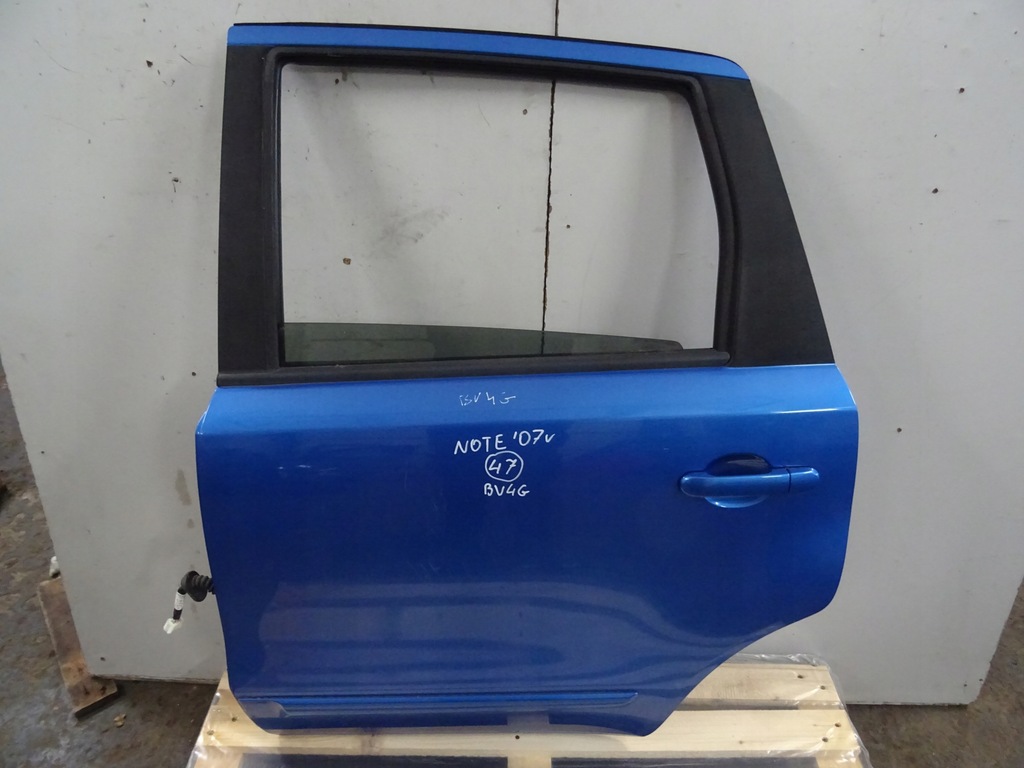 фото №1, Nissan note e11 2007r дверь левая задние bv4g nr47
