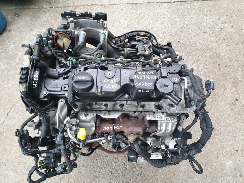 фото №1, Двигатель 1.6 hdi 10jbcm 9h06 citroen peugeot 140 tys km
