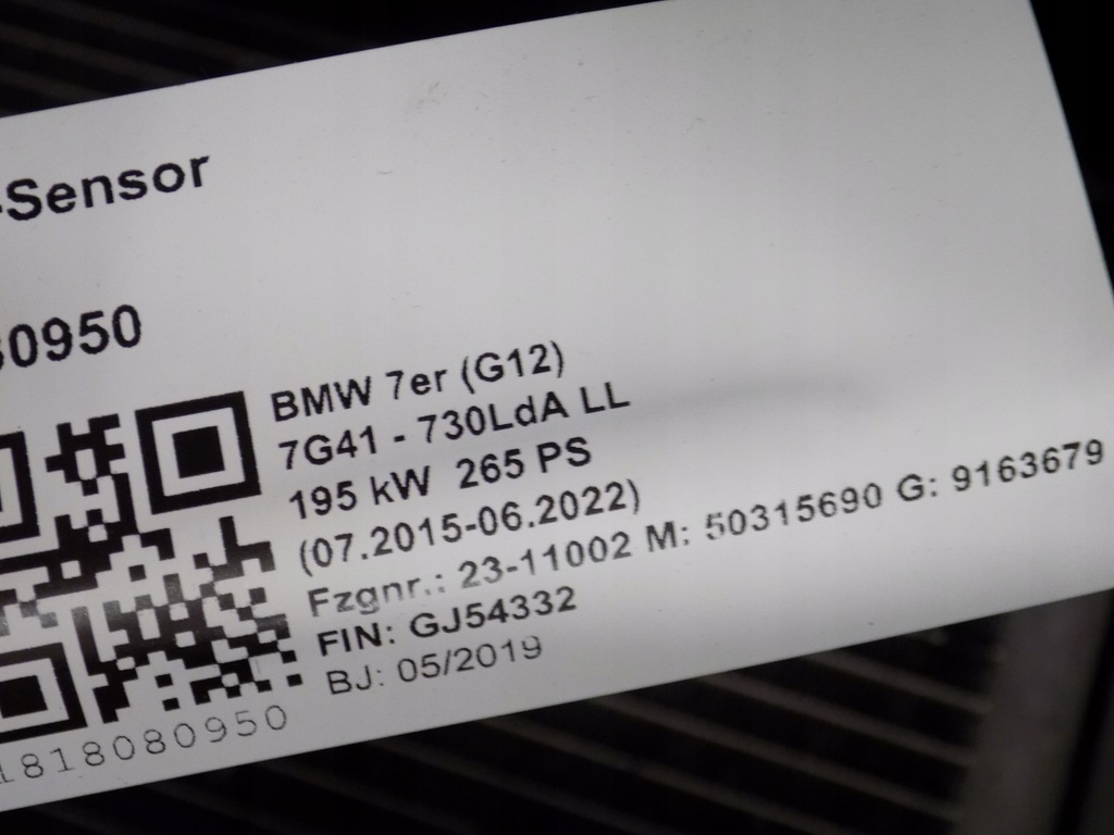 фото №16, Bmw g12 g11 перед капот бампер laser pas a89 lci