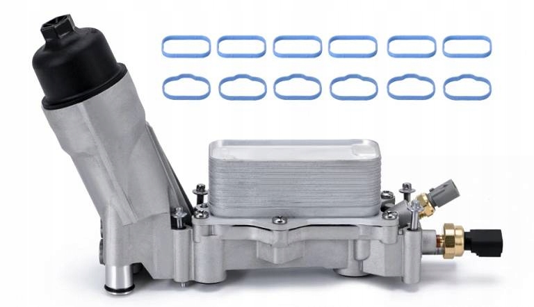 фото №16, Радіатор оливи алюмінієва основа фільтра dodge challenger 3.6l